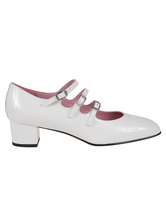 Shop Carel Paris Kina In Patent Leather In White
