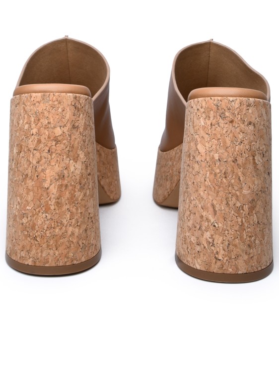 Shop Stella Mccartney Skyla Beige Eco Leather Sandal In Brown