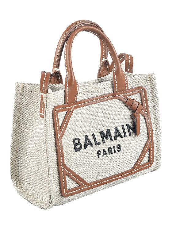 Shop Balmain Tote Bag In Brown