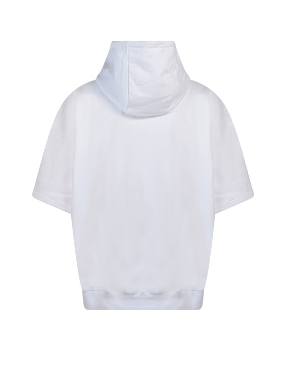 Shop Alexander Mcqueen Graffiti Acquerello Cotton Sweatshirt In White