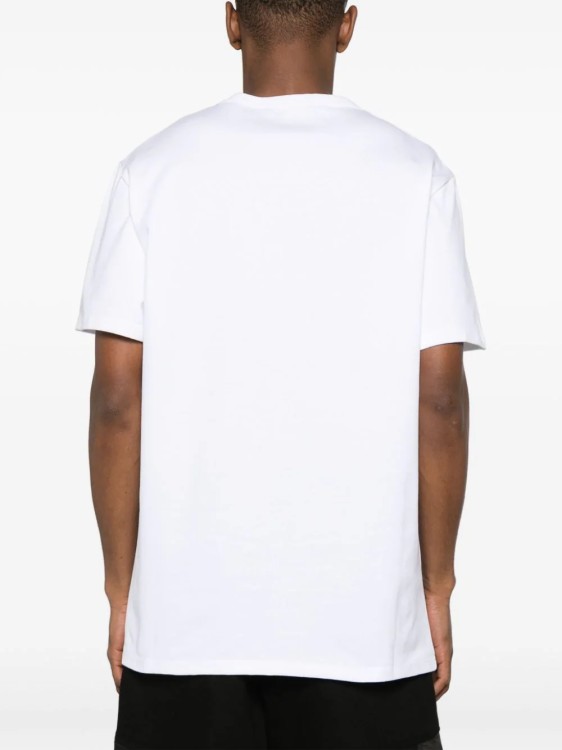 Shop Alexander Mcqueen White Embroidered Logo T-shirt