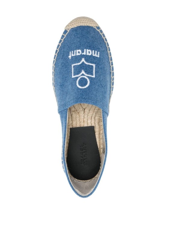 Shop Isabel Marant Logo-print Slip-on Espadrilles In Blue