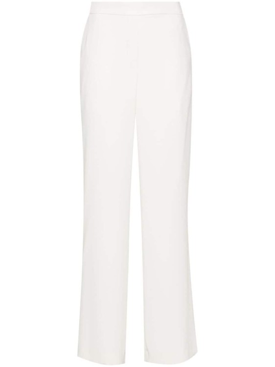 Shop P.a.r.o.s.h Parosh Ivory White Flared Pants