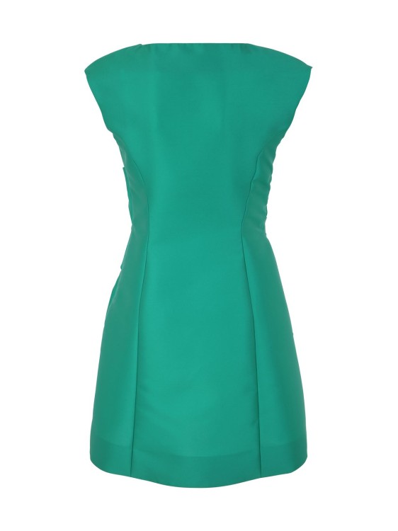 Shop Alberta Ferretti Water Green Mini Short Dress