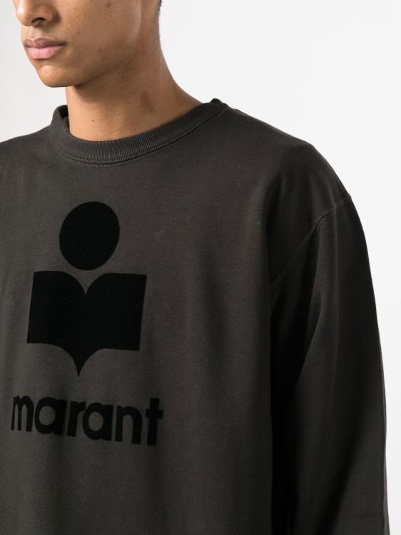 Shop Isabel Marant Black Logo-print Sweatshirt
