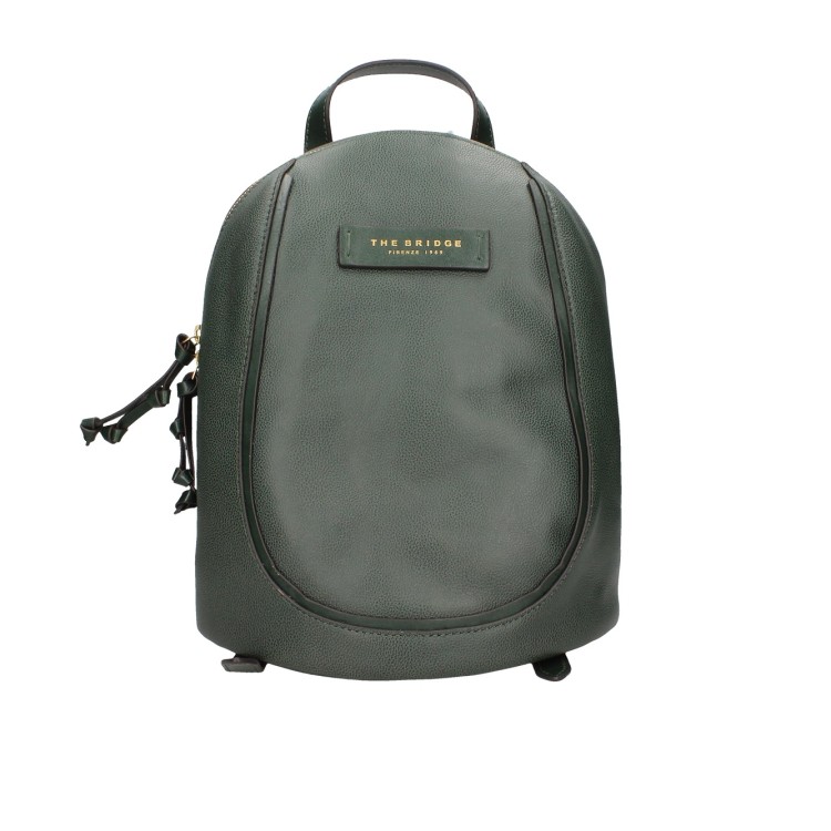 The Bridge Leather Backpack In Green
