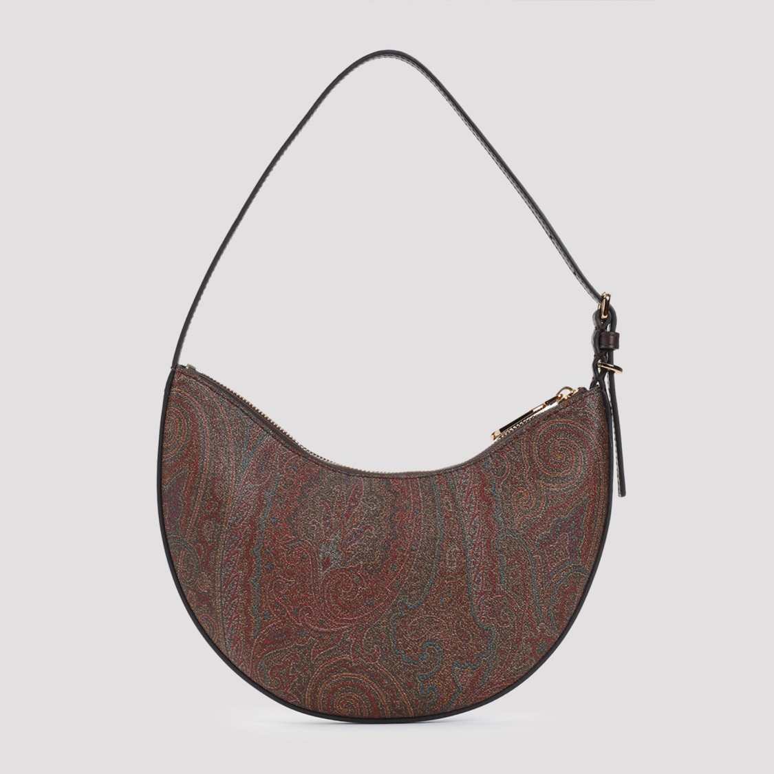 Etro Hobo Essential Small Shoulder Bag In Brown
