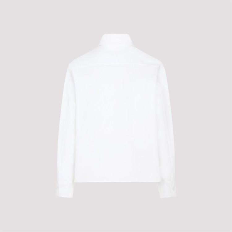 Shop Jil Sander Optic White Cotton Shirt