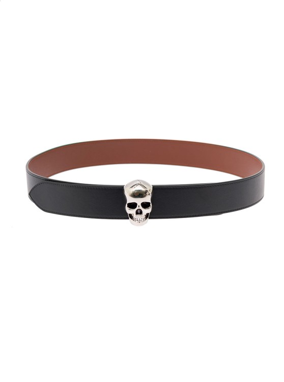 Alexander Mcqueen 4cm Teschio In Black