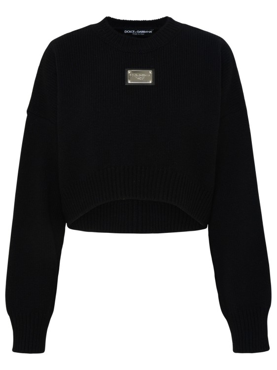 Dolce & Gabbana Mini Logo Shirt In Black