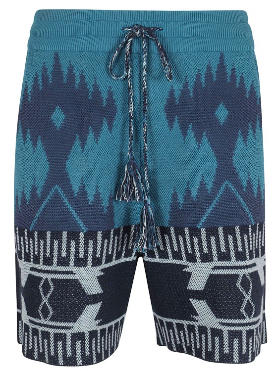 Shop Alanui Bermuda Shorts In Blue