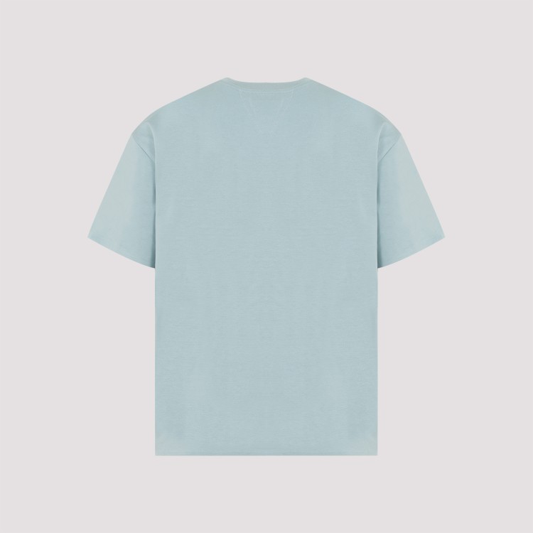 Shop Bottega Veneta Steel Blue Soap Stone Cotton T-shirt