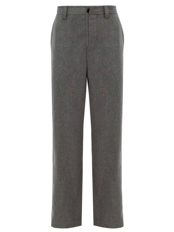 Shop Jacquemus Wide Leg Trousers In Grey