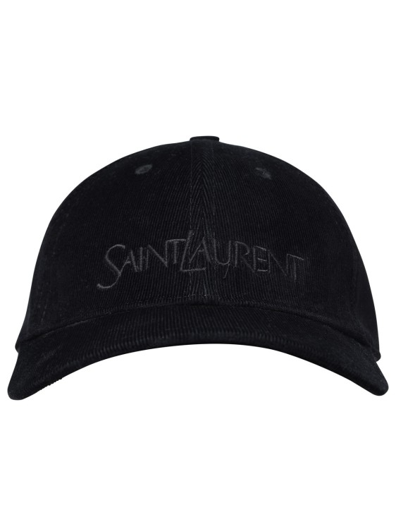 SAINT LAURENT BLACK VELVET HAT
