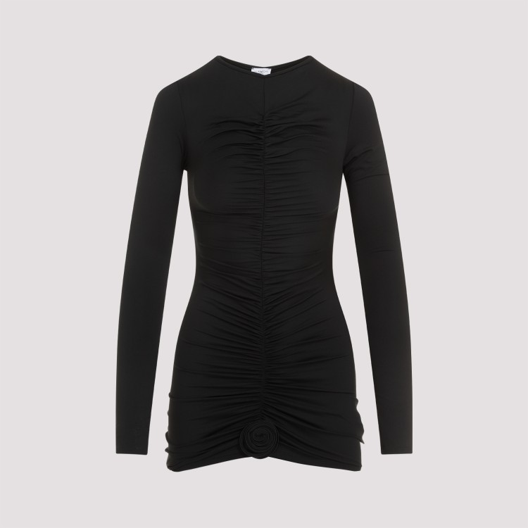 Shop La Reveche Lillibet Black Polyamide Mini Dress