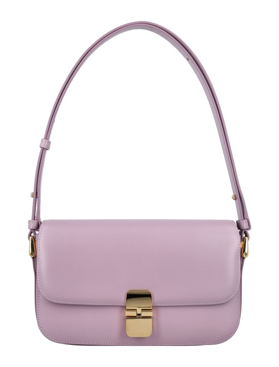 Apc 'grace' Leather Bag Chain Strap In Purple