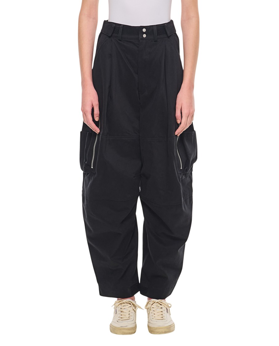 Mordecai Cargo Pocket Trousers In Black