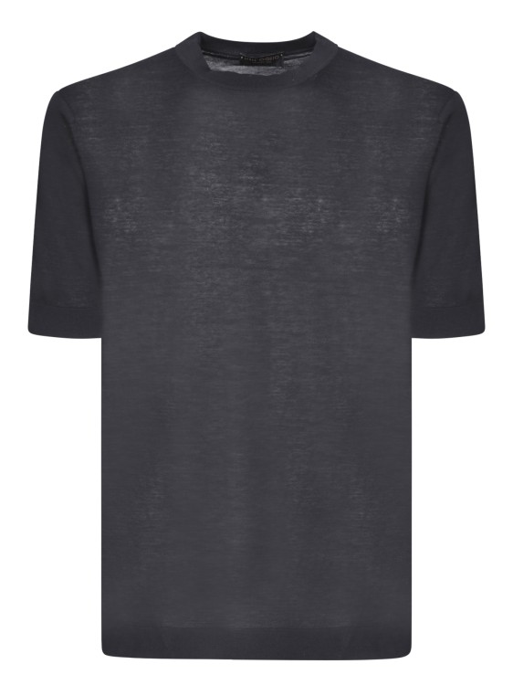 Shop Dell'oglio Black Short Sleeves T-shirt