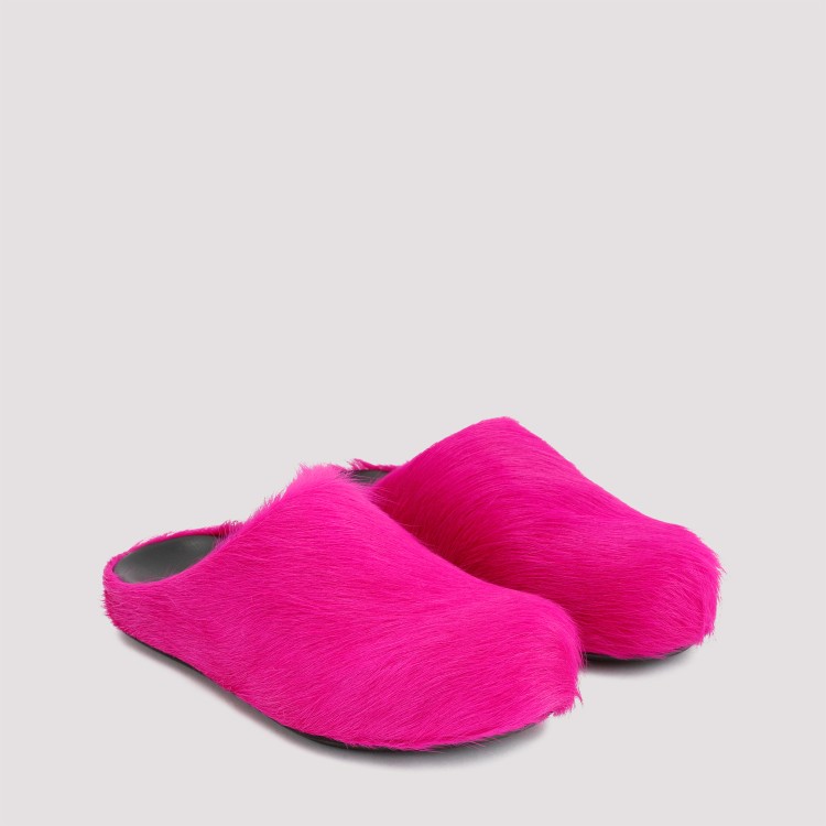 Marni Pink Fussbett Sabot Slip-on Loafers In Pink