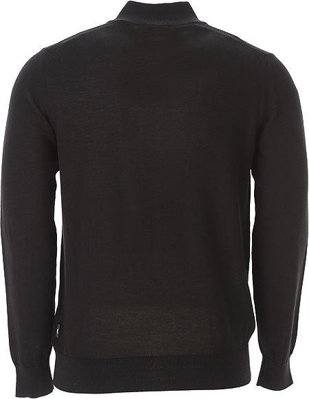 Shop Emporio Armani High Collar Wool Knitwear In Black