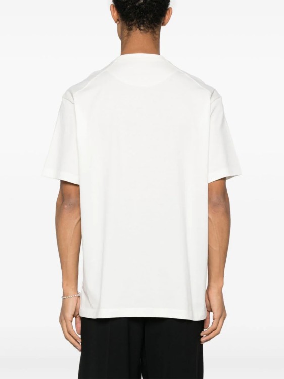 Shop Y-3 White Flower Print T-shirt