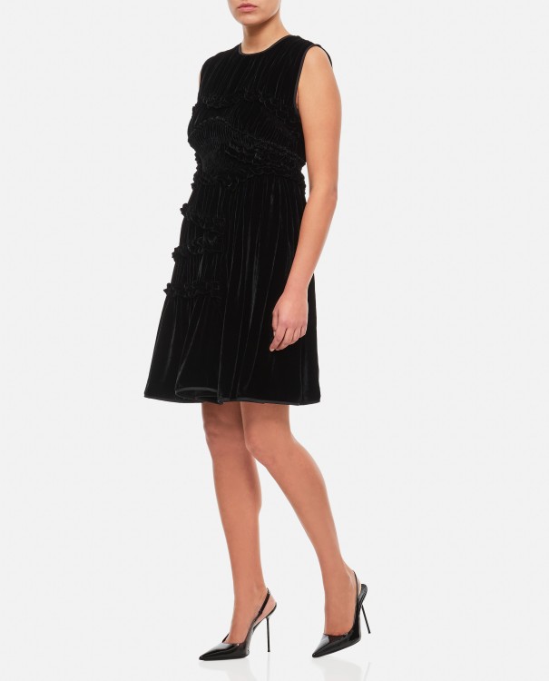 Cecilie Bahnsen Uki Sleeveless Velvet Dress In Black