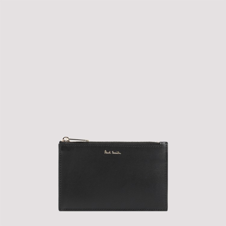 Shop Paul Smith Zip Black Calf Leather Wallet