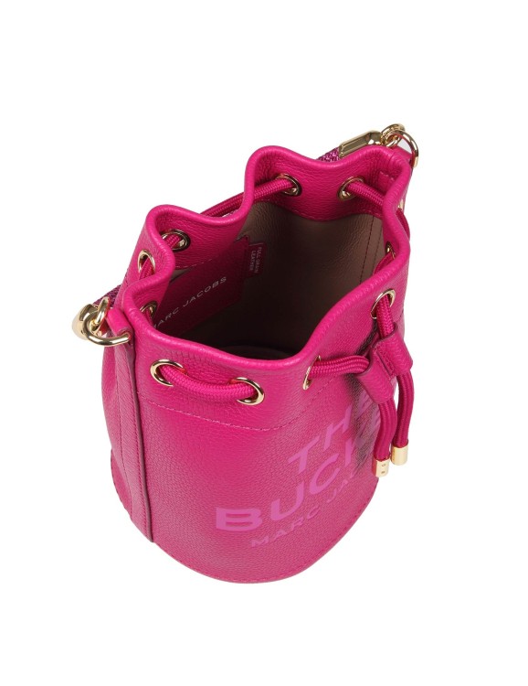 Shop Marc Jacobs The Bucket In Fuchsia Leather In Pink