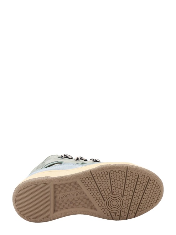 Shop Lanvin Suede And Mesh Sneakers In Grey