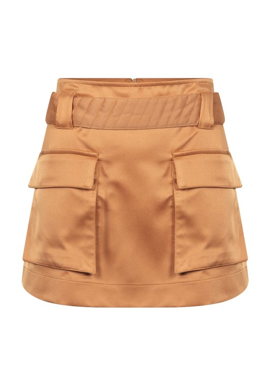 Coolrated Mini Cargo Skirt Dallas In Orange