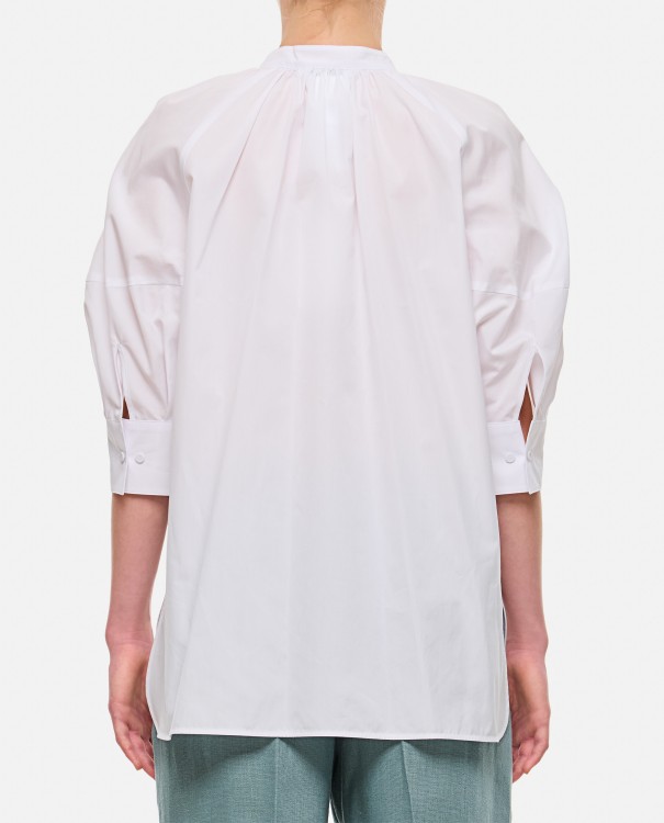Shop Max Mara Capri Short Sleeve Shirt In White