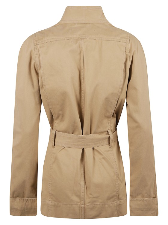 Shop Isabel Marant Beige Cotton Layered Jacket In Brown