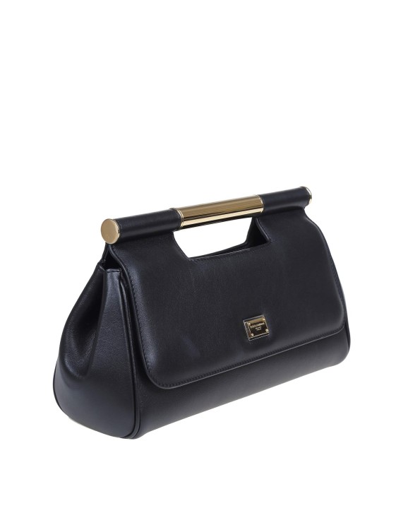 Shop Dolce & Gabbana Black Leather Clutch Bag