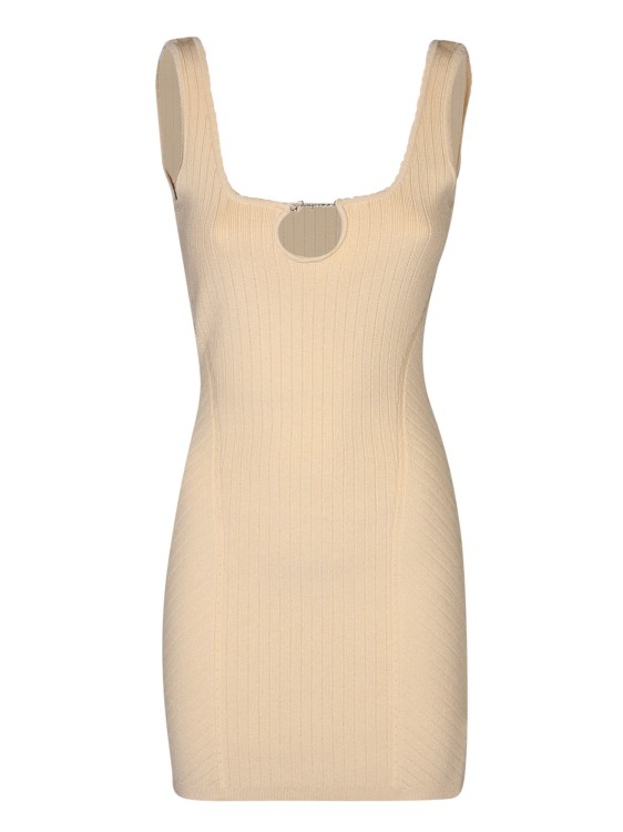 Jacquemus Knitted Dress In White