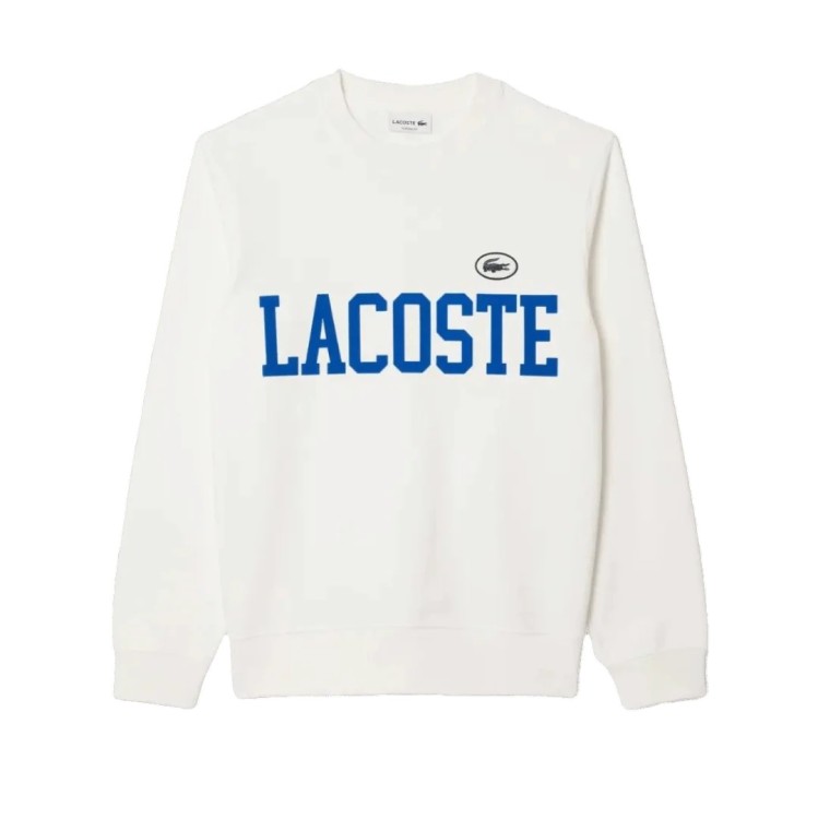 Lacoste Cotton Sweatshirt In White