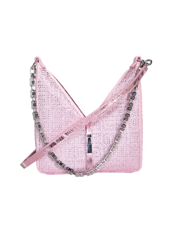Givenchy Cut-out Mini Bag With Embossed 4g Embroidery In Purple