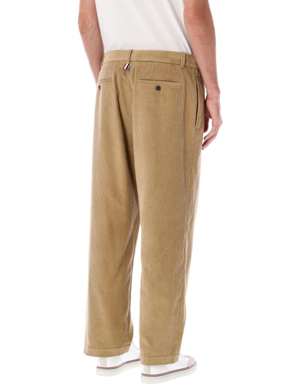 Shop Thom Browne Unstructured Straight Pants In Brown