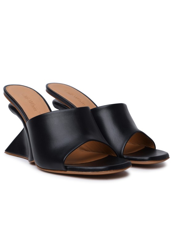 Shop Off-white Jug' Black Leather Sandals