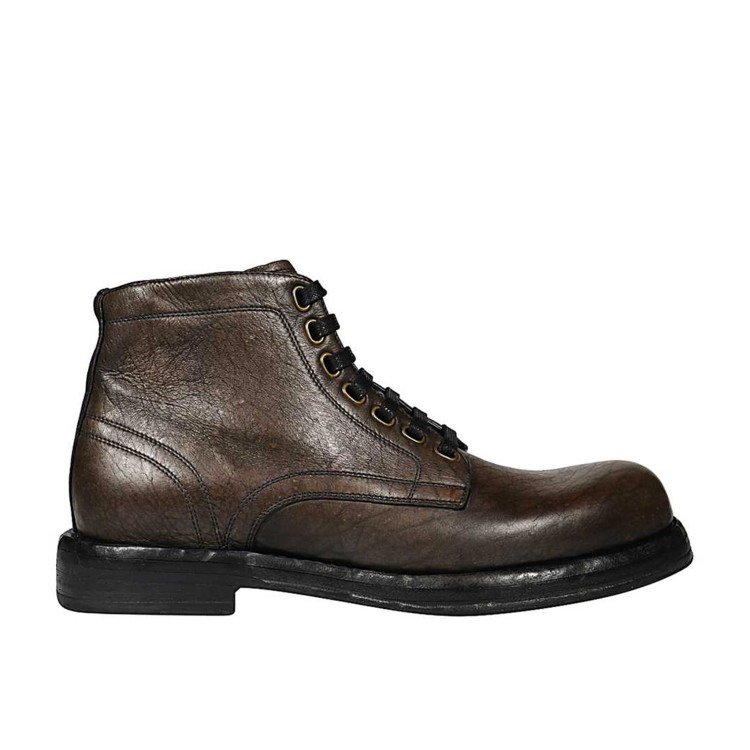 Dolce & Gabbana Leather Boots In Black