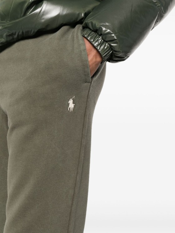 Shop Polo Ralph Lauren Polo Pony Cotton Track Pants In Grey