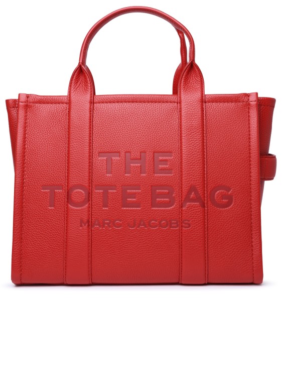 Marc Jacobs (the) The Mini Tote Leather Bag In Red