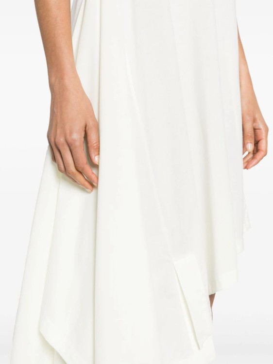 Shop Y-3 Midi Dress Logo Print White