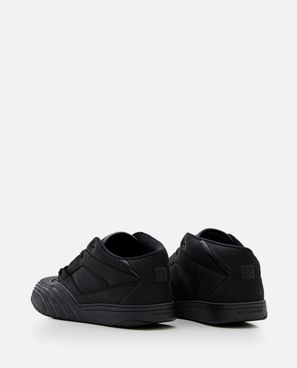 Shop Givenchy Skate Leather Sneakers In Black