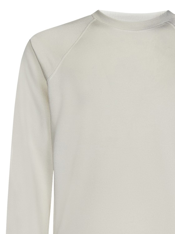 Shop Tom Ford Logo Crewneck Sweater In White