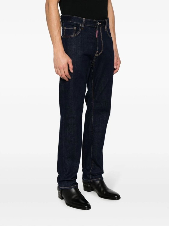 Shop Dsquared2 Logo-patch Slim-leg Denim Jeans In Black