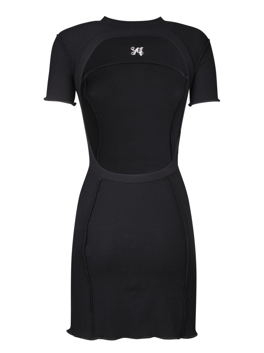 Shop Palm Angels Slim Fit Dress In Black