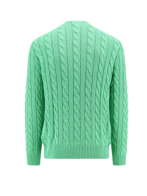 Shop Polo Ralph Lauren Cotton Sweater With Iconic Logo In Green