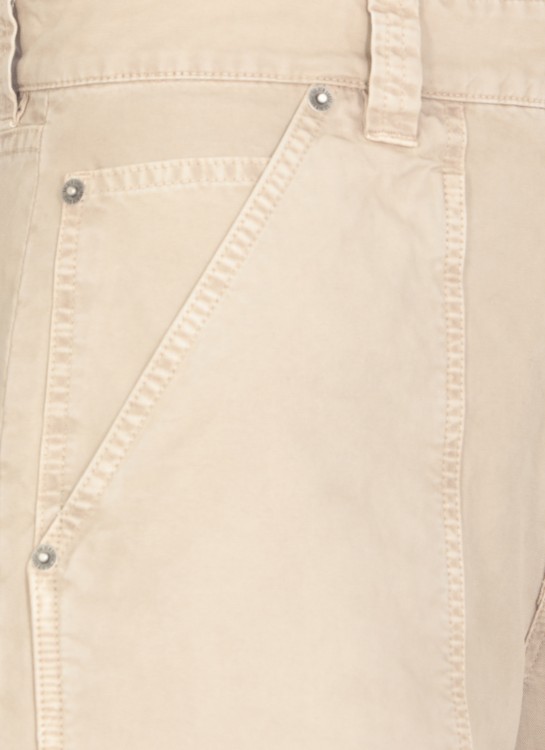 Shop Golden Goose Cotton Cargo Pants In Grey