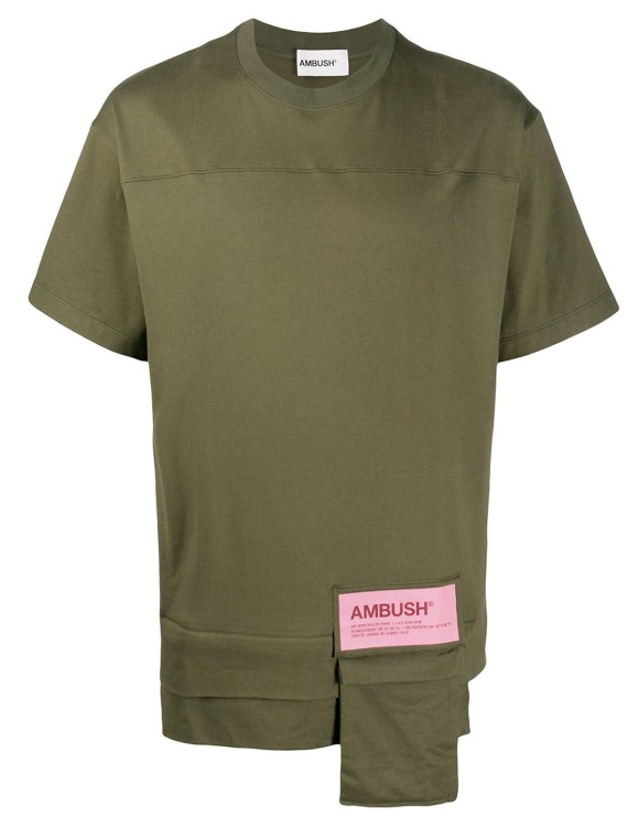Ambush Green Cotton T-shirt In Grey