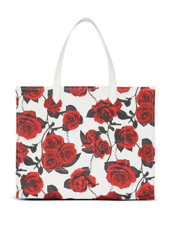 Shop Balmain Rose-print Multicolor Bag